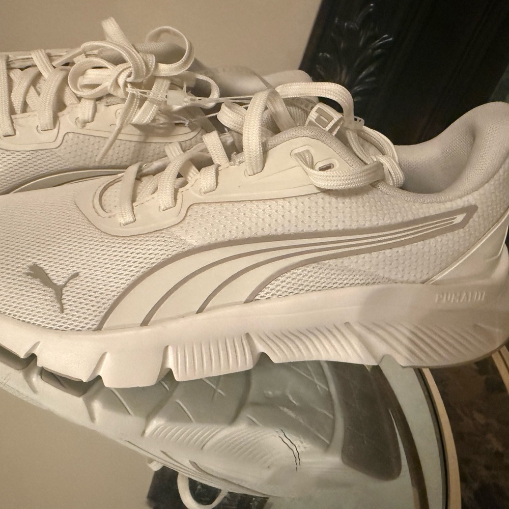 Puma All-White Running Shoes